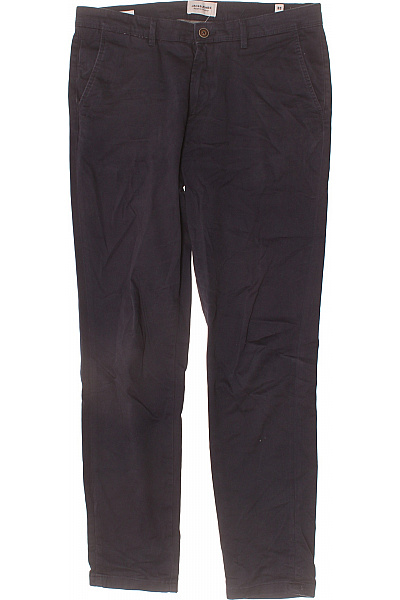 JACK & JONES Pánské Bavlněné Kalhoty Volnočasové Rovné S Kapsami Vel. 33/34