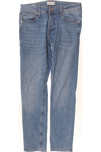 JACK & JONES Modré Džíny Rovné S Kapsami Velikost M