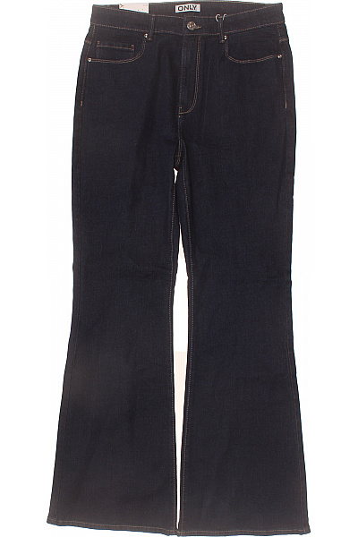 ONLY Dámské Džíny Zvonové S Vysokým Pasem Modré Bavlněné Vel. 32