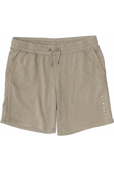 JACK & JONES Pánské Bavlněné Teplákové Kraťasy S Kapsami A Gumou V Pase Velikost L