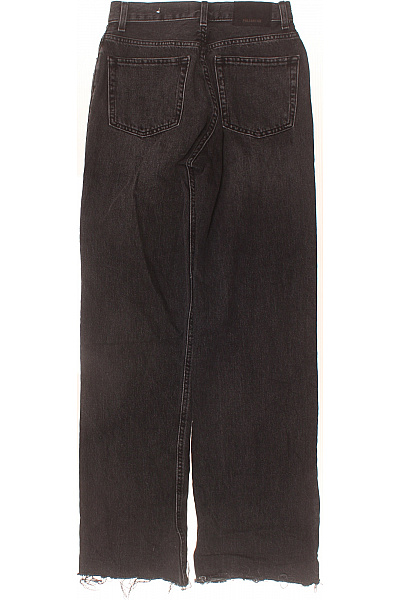 PULL&BEAR Dámské džíny volné se širokými nohavicemi s vysokým pasem bavlněné šedé Vel. 34 | PULL&BEAR | obrázek 2