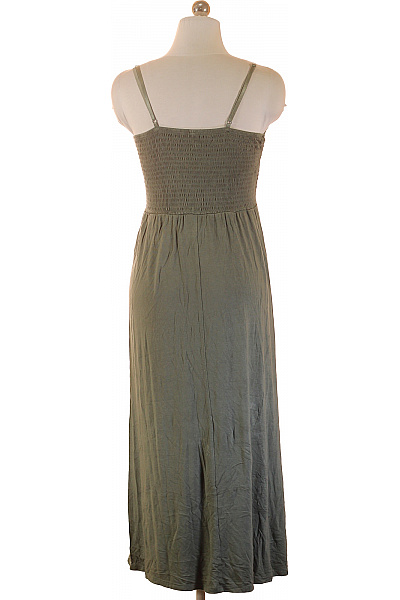 ONLY Dámské dlouhé šaty na ramínka zelené krajkové letní boho Vel. S | ONLY | obrázek 2