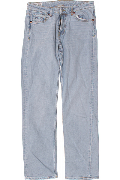 Kings Of Indigo Dámské Džíny Modré Rovné Strečové Seprané Velikost 29/32