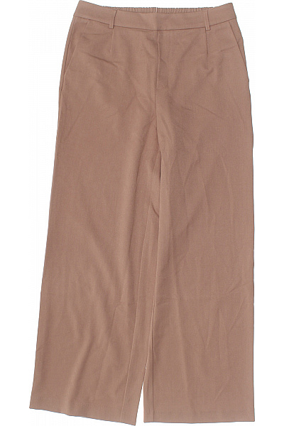 VILA Dámské hnědé široké kalhoty s kapsami volnočasové polyesterové Velikost EU 42 | VILA | obrázek 2