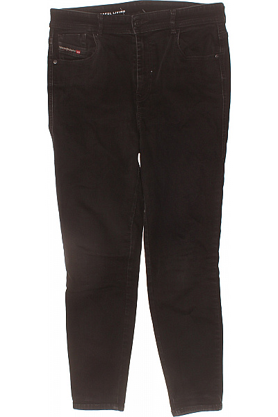 DIESEL Dámské černé Strečové Džíny S Vysokým Pasem Velikost 30