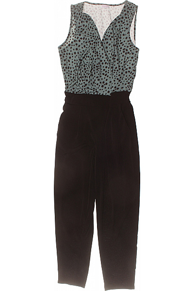 Lascana Dámský Overal Bez Rukávů Zelený S černým Vzorem Vel. 36
