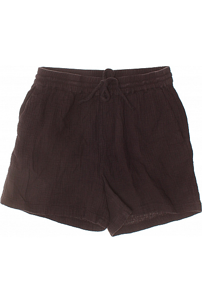 ONLY Dámské bavlněné kraťasy hnědé volnočasové s mašlí Vel. s | ONLY | obrázek 2