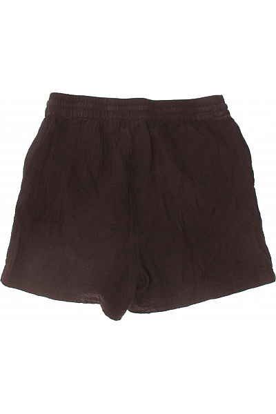 ONLY Dámské bavlněné kraťasy hnědé volnočasové s mašlí Vel. s | ONLY | obrázek 3
