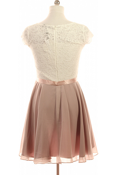 Swing Dámské šaty krajkové s krátkým rukávem růžové elegantní společenské koktejlové Velikost DE 38 | Swing | obrázek 2