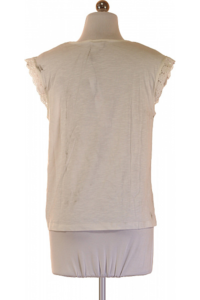 ONLY Dámské tričko bílé bez rukávů bavlněné krajka Velikost EU S | ONLY | obrázek 2