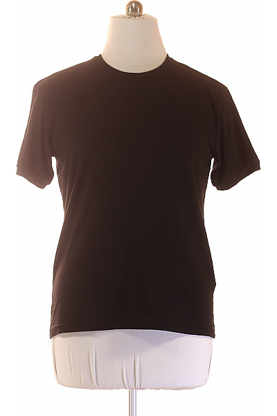 ANTIOCH Pánské tričko černé krátký rukáv jednobarevné basic Vel. M | ANTIOCH | obrázek 2