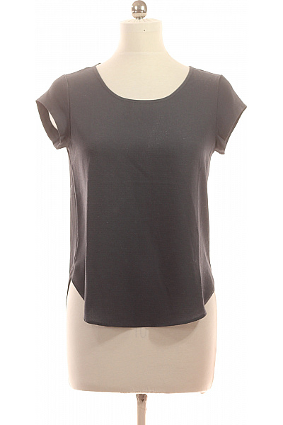 ONLY Dámská Halenka Krátký Rukáv šedá Volná Vel. EU 34