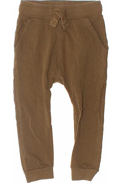 Next Dětské chlapecké bavlněné kalhoty hnědé teplákové Vel. EU 98 | Next | obrázek 2