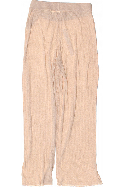 ONLY Dámské pletené volnočasové kalhoty béžové žebrované Vel. EU M | ONLY | obrázek 3