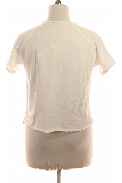 Smith & Soul Dámské tričko s krátkým rukávem bílé bavlněné basic Vel. XL | Smith & Soul | obrázek 3