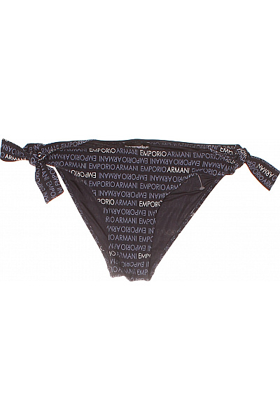 ARMANI Bikiny Na Zavazování S Potiskem Emporio Armani černé Vel. S