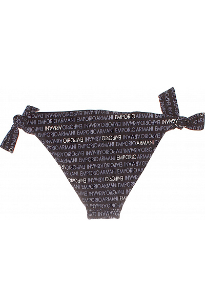 ARMANI bikiny na zavazování s potiskem Emporio Armani černé Vel. S | ARMANI | obrázek 2