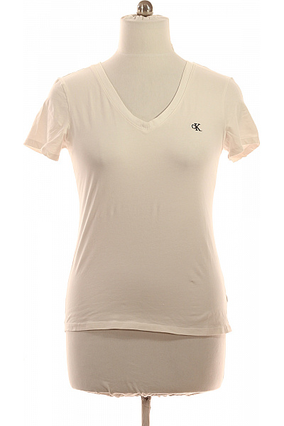 Calvin Klein Dámské tričko s krátkým rukávem jednobarevné basic bavlněné Vel. XL | Calvin Klein | obrázek 2