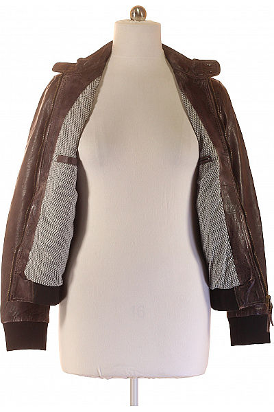 FREAKY NATION pánská kožená bunda bomber hnědá moderní stylová na podzim jaro Vel. XL | FREAKY NATION | obrázek 3