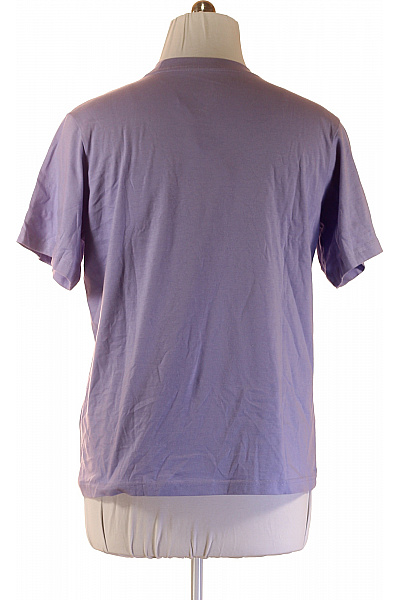 Nike Fialové bavlněné tričko s krátkým rukávem a výšivkou basic Velikost M | Nike | obrázek 3