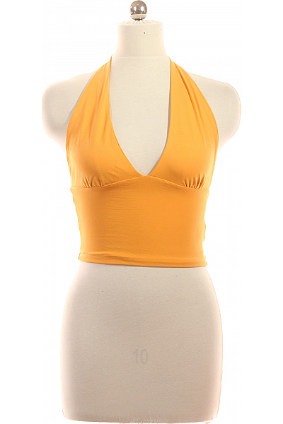 PULL&BEAR Dámské žluté tílko bez rukávů crop top Vel. M | PULL&BEAR | obrázek 2