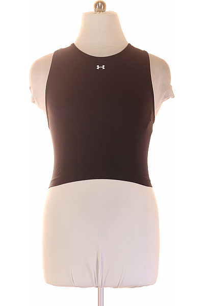 UNDER ARMOUR dámské černé tričko bez rukávů crop top fitness Vel. L | UNDER ARMOUR | obrázek 2