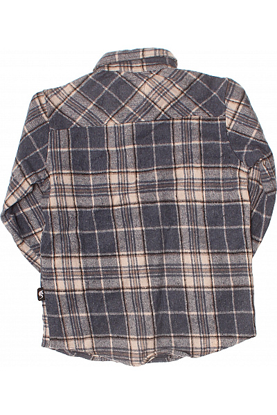 Dětská kostkovaná bavlněná košile šedá Vel. 134/140 | Unimoda | obrázek 3