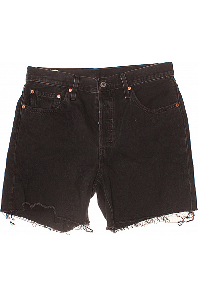 LEVIS Dámské černé džínové kraťasy volnočasové krátké Velikost 31 | LEVIS | obrázek 2