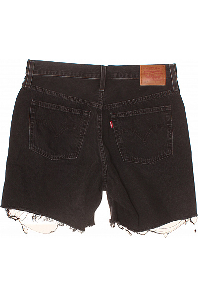 LEVIS Dámské černé džínové kraťasy volnočasové krátké Velikost 31 | LEVIS | obrázek 3