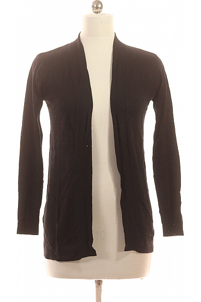 MANGO Dámský černý Kardigan Viskózový Jarní Lehký Basic Vel. EU S