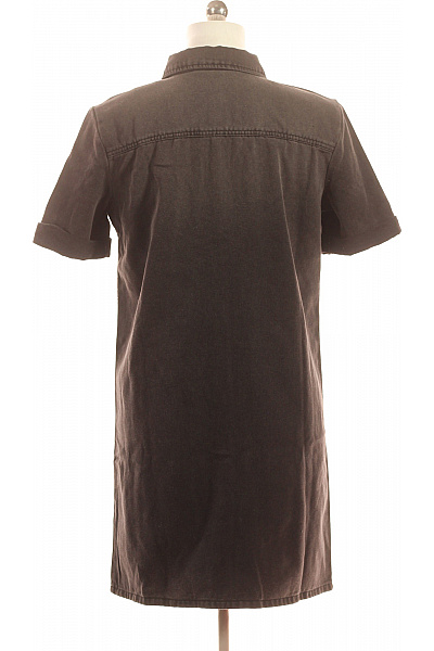 ONLY Dámské šaty košilové džínové krátký rukáv šedé Vel. m | ONLY | obrázek 2