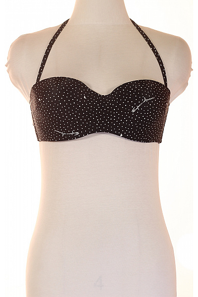 ARMANI černobílé puntíkované plavková podprsenka za krk retro Velikost M | ARMANI | obrázek 2