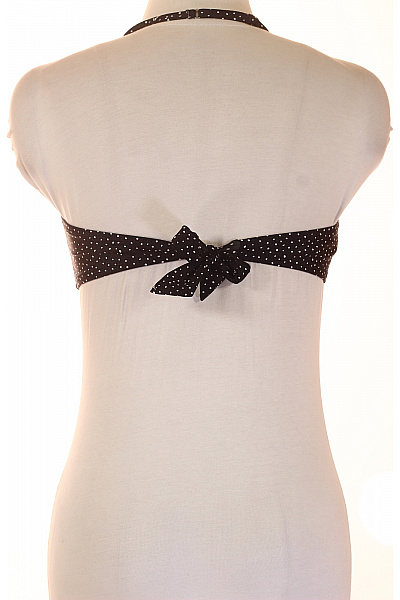 ARMANI černobílé puntíkované plavková podprsenka za krk retro Velikost M | ARMANI | obrázek 3