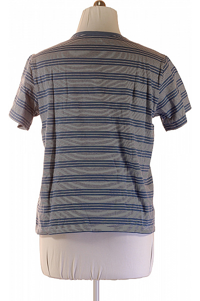 LEVIS pánské tričko s krátkým rukávem pruhované modré bavlněné basic Vel. XL | LEVIS | obrázek 3