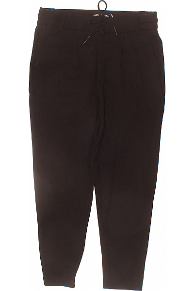 ONLY Dámské černé Volnočasové Kalhoty S Vysokým Pasem A Kapsami Vel. S