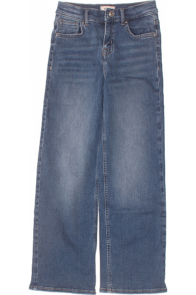 ONLY Dívčí Džíny Modré Bavlněné široké Velikost 134 CM