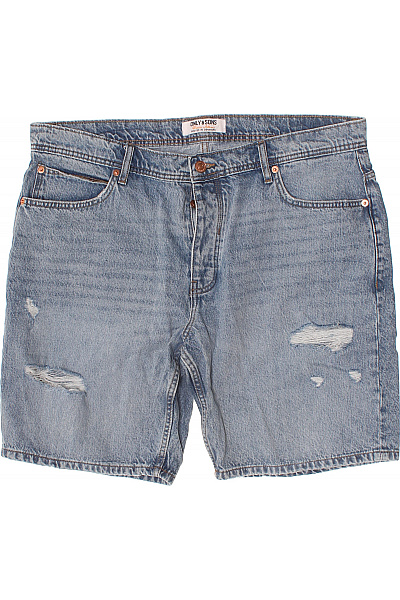 ONLY & SONS Pánské džínové kraťasy volnočasové krátké s kapsami Velikost XXL | ONLY & SONS | obrázek 2