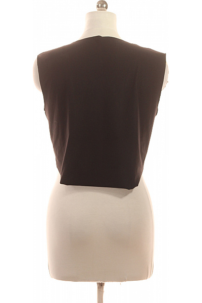 Dámské tričko bez rukávů černé s výšivkou crop top Velikost EU M | Unimoda | obrázek 3