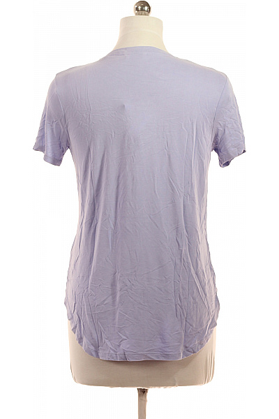 key largo Dámské tričko s krátkým rukávem fialové jednobarevné basic modalové Velikost m | key largo | obrázek 2