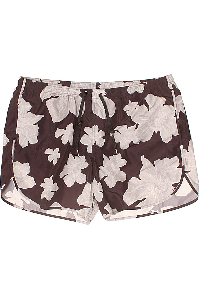 Neil Barrett Dámské Plavky šortkové Květinové Hnědé