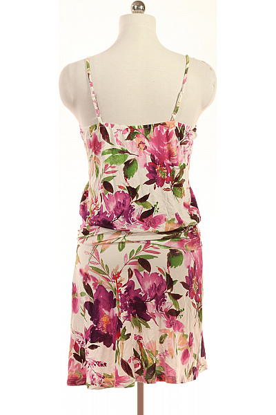 šaty bez rukávů květované letní volnočasové na ramínka Velikost 38 | Unimoda | obrázek 2