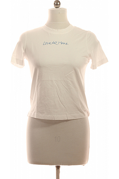 RICH&ROYAL Dámské tričko s krátkým rukávem a nápisem bílé bavlněné basic Vel. s | RICH&ROYAL | obrázek 2