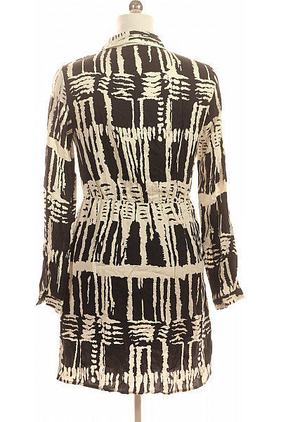 VERO MODA Dámské šaty s dlouhým rukávem košilové černé s potiskem Vel. EU M | VERO MODA | obrázek 2