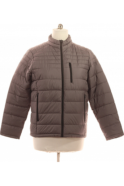 Dámská prošívaná bunda zateplená moderní se zipem na podzim jaro šedá Vel. XL | Unimoda | obrázek 2