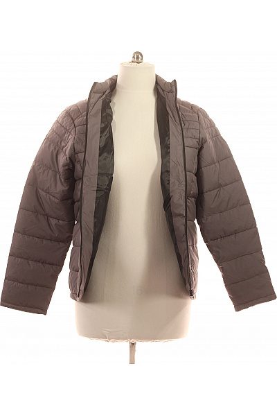 Dámská prošívaná bunda zateplená moderní se zipem na podzim jaro šedá Vel. XL | Unimoda | obrázek 4