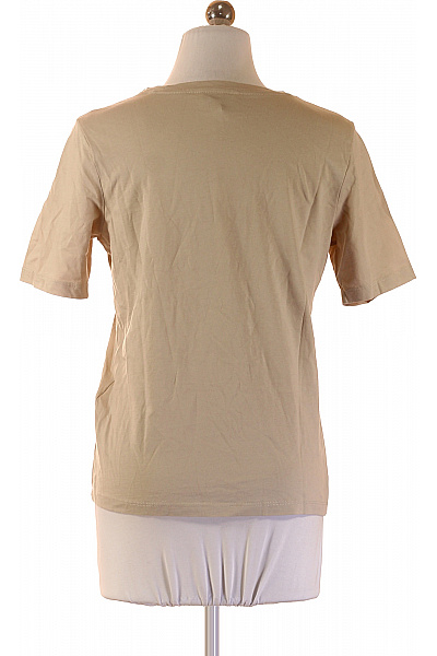 ONLY Dámské tričko béžové krátký rukáv basic bavlna Vel. S | ONLY | obrázek 2