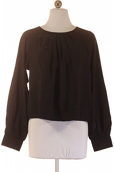 VERO MODA Dámská Halenka S Dlouhým Rukávem černá Průsvitná Elegantní Velikost S