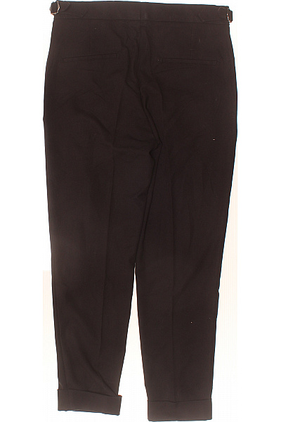 ANTIOCH Dámské elegantní hnědé kalhoty s vysokým pasem a puky Velikost 33 | ANTIOCH | obrázek 3