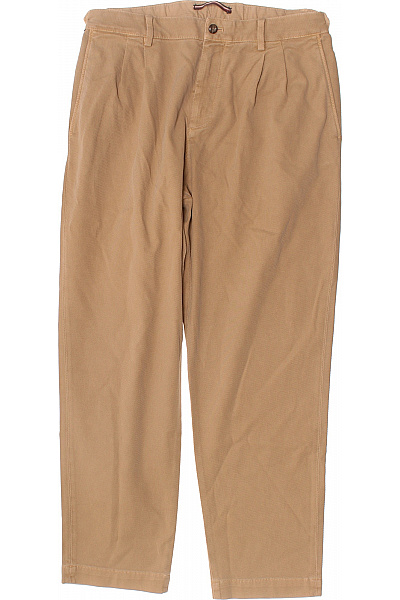 TOMMY HILFIGER Pánské bavlněné kalhoty volnočasové béžové rovné s puky Velikost M | TOMMY HILFIGER | obrázek 2