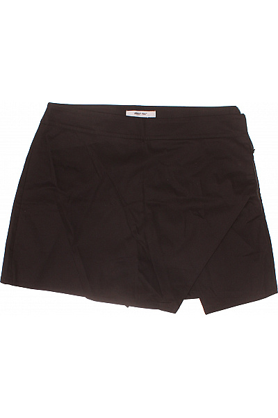 Dámské černé Mini Sukňové Kraťasy Volnočasové Bavlněné Velikost 40